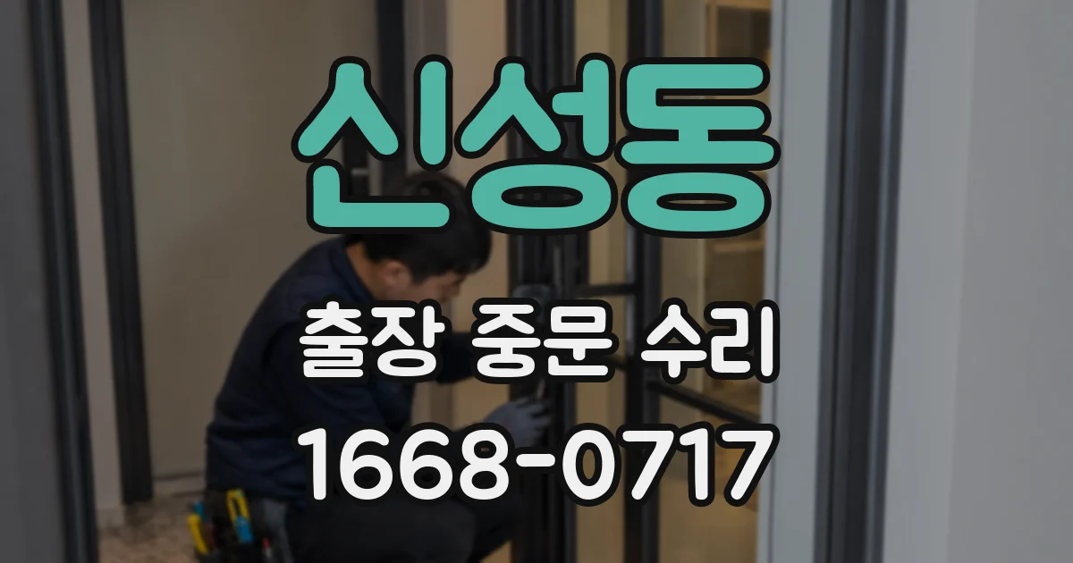 신성동 출장 중문 수리