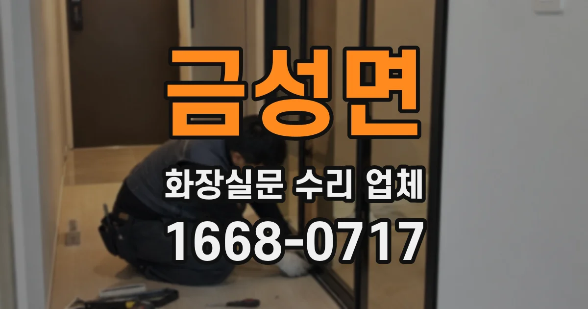금성면 화장실문 수리 업체