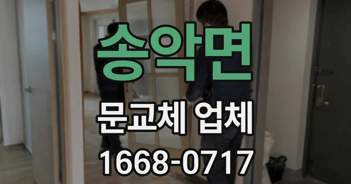 송악면 문교체 업체