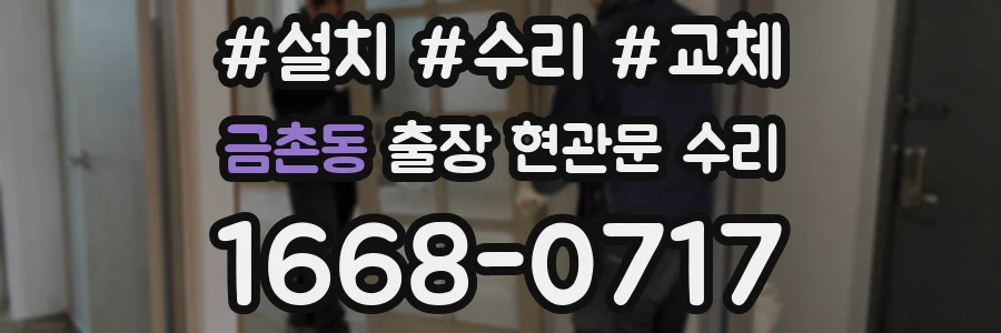 금촌동 출장 현관문 수리