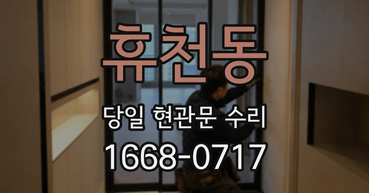 휴천동 당일 현관문 수리