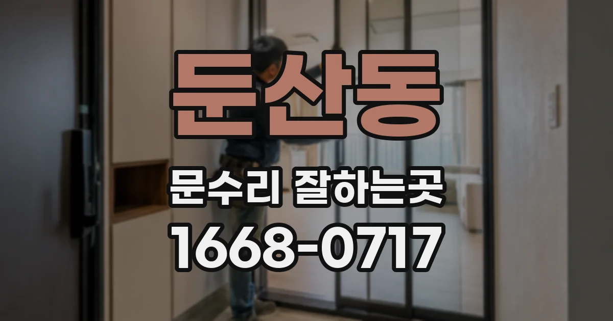 둔산동 문수리 잘하는곳