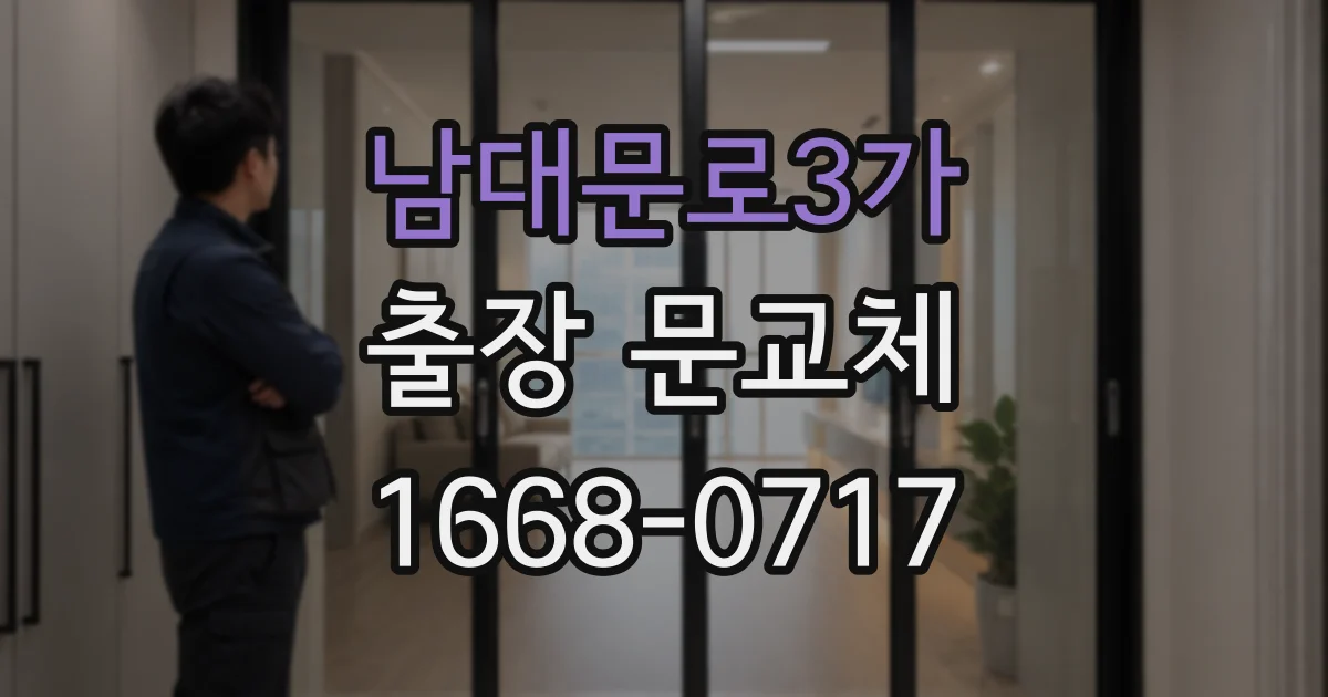 남대문로3가 출장 문교체
