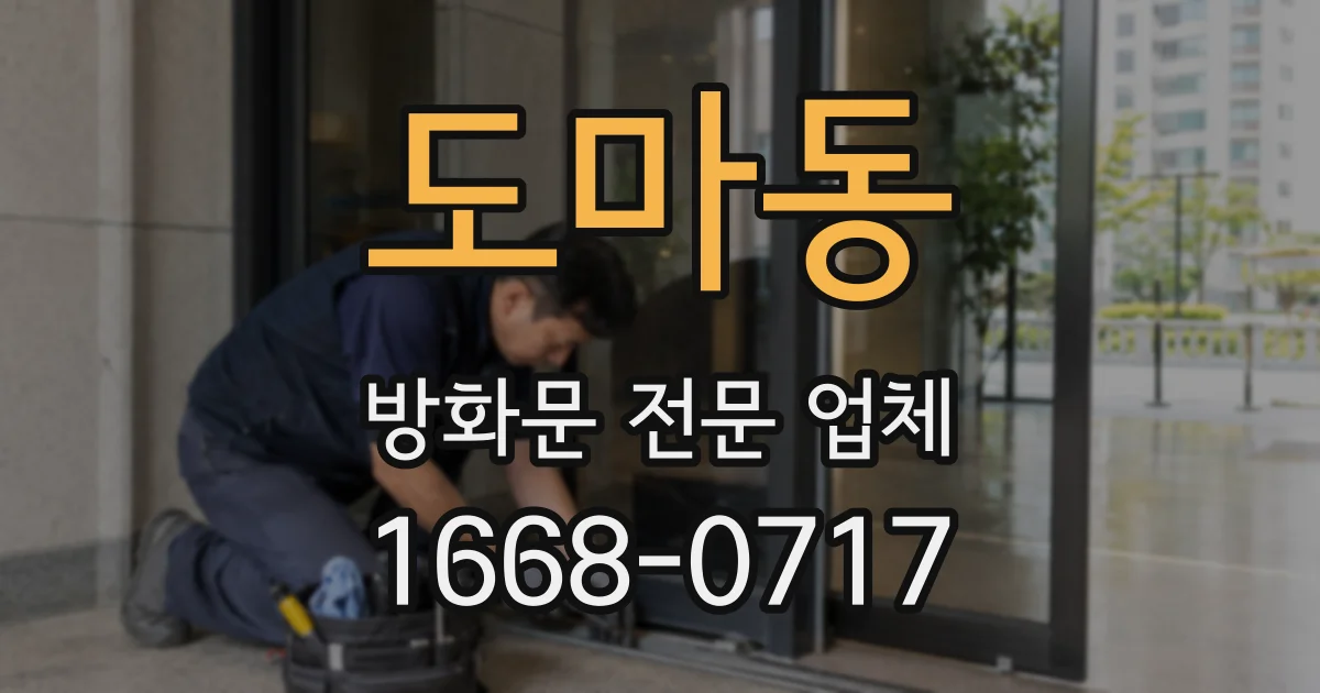 도마동 방화문 전문 업체