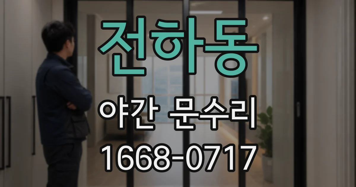 전하동 야간 문수리