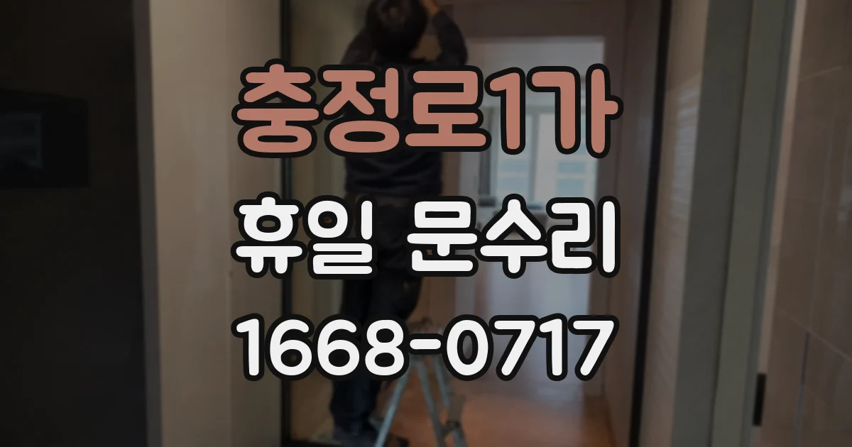 충정로1가 휴일 문수리