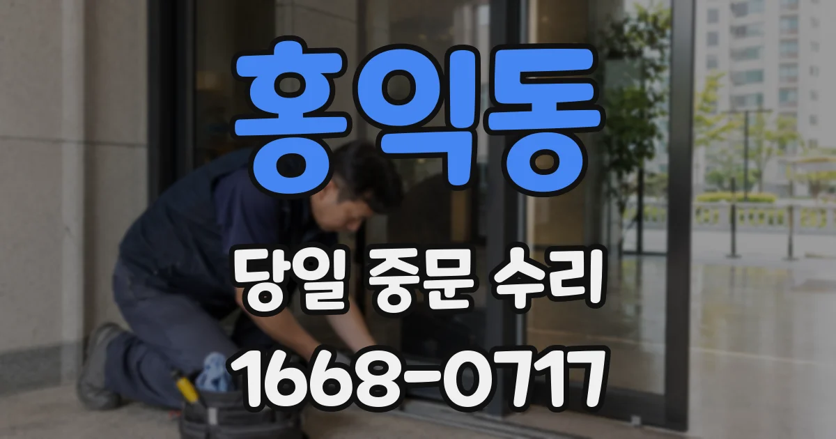 홍익동 당일 중문 수리