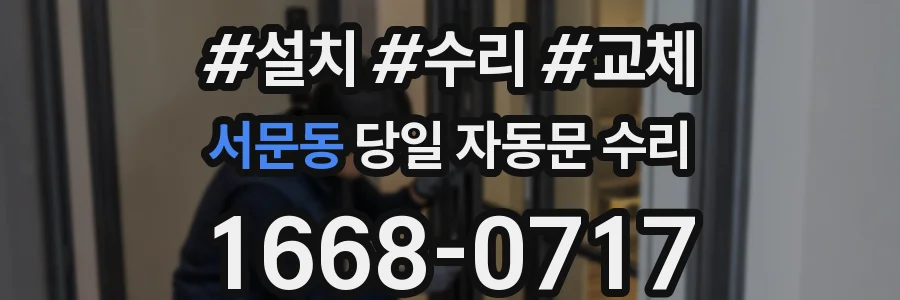 서문동 당일 자동문 수리