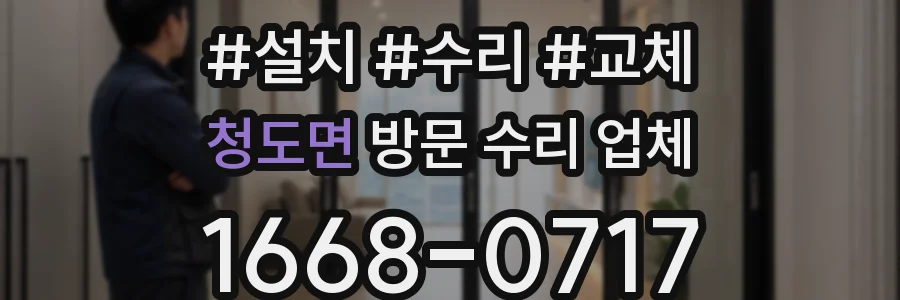 청도면 방문 수리 업체