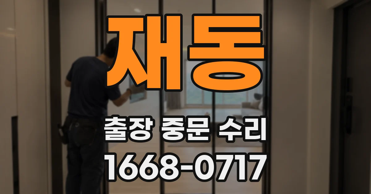재동 출장 중문 수리
