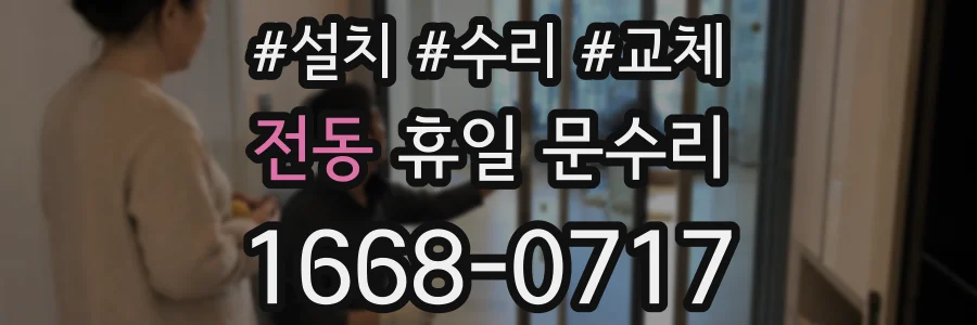 전동 휴일 문수리