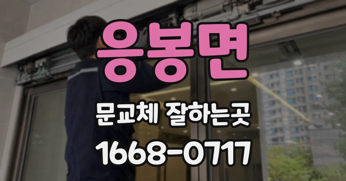 응봉면 문교체 잘하는곳