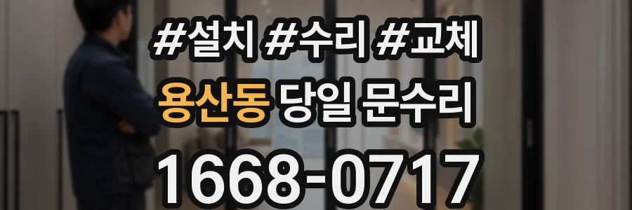 용산동 당일 문수리