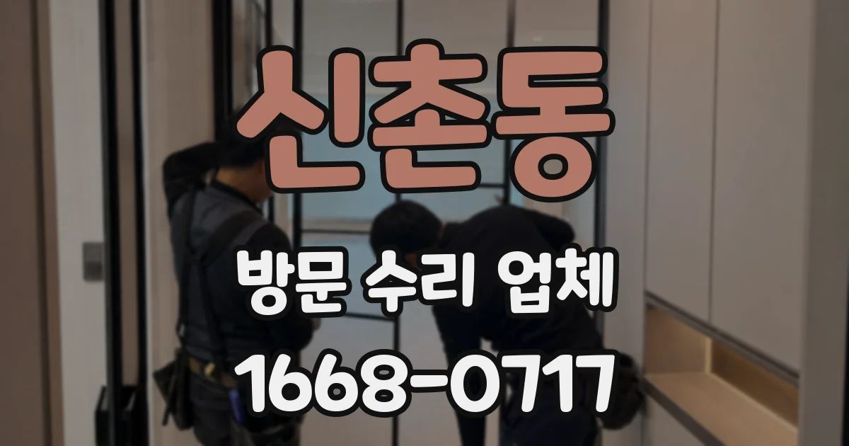 신촌동 방문 수리 업체