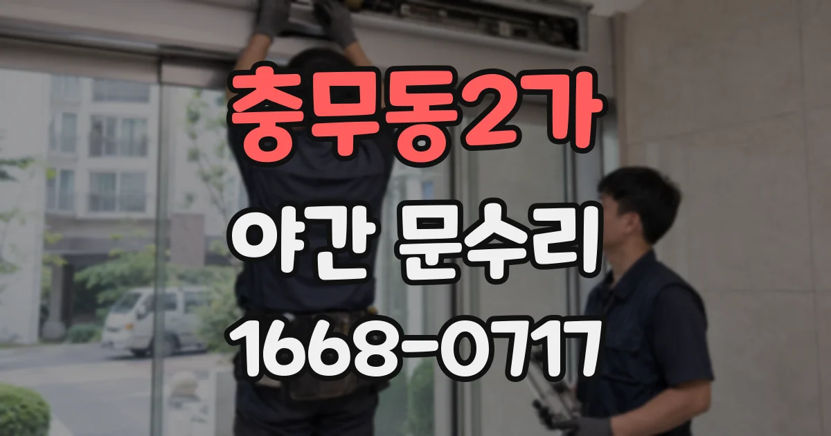 충무동2가 야간 문수리