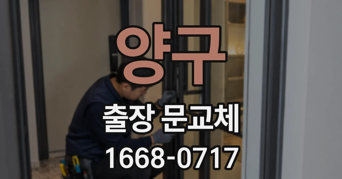 양구 출장 문교체