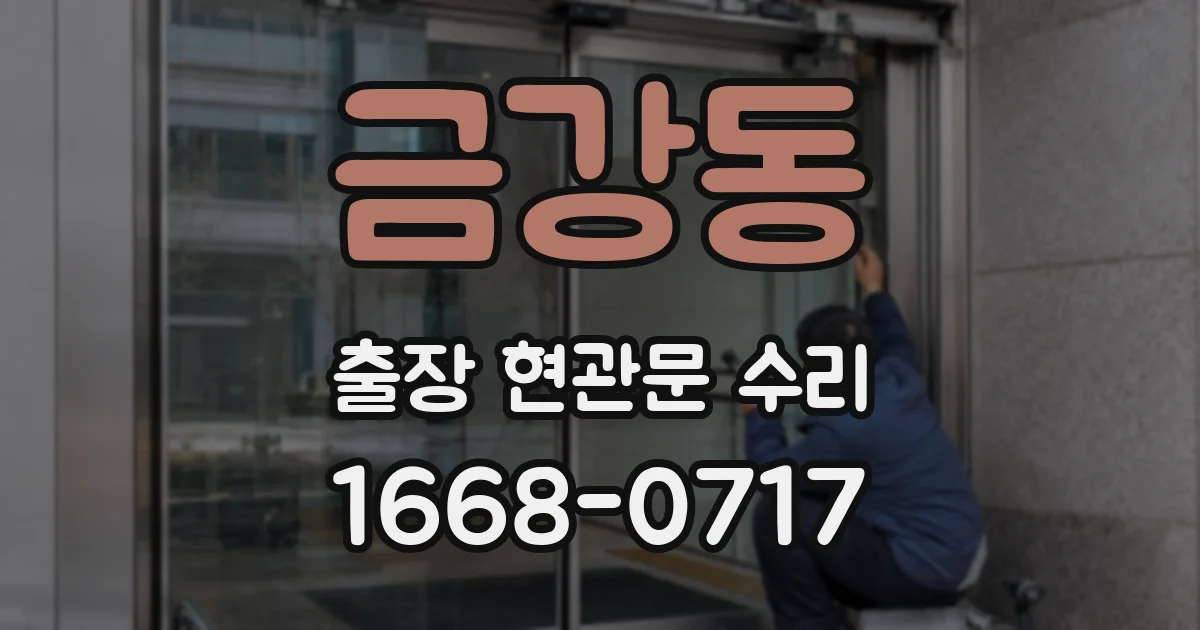 금강동 출장 현관문 수리