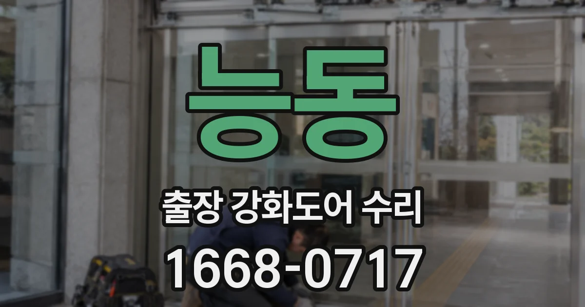 능동 출장 강화도어 수리