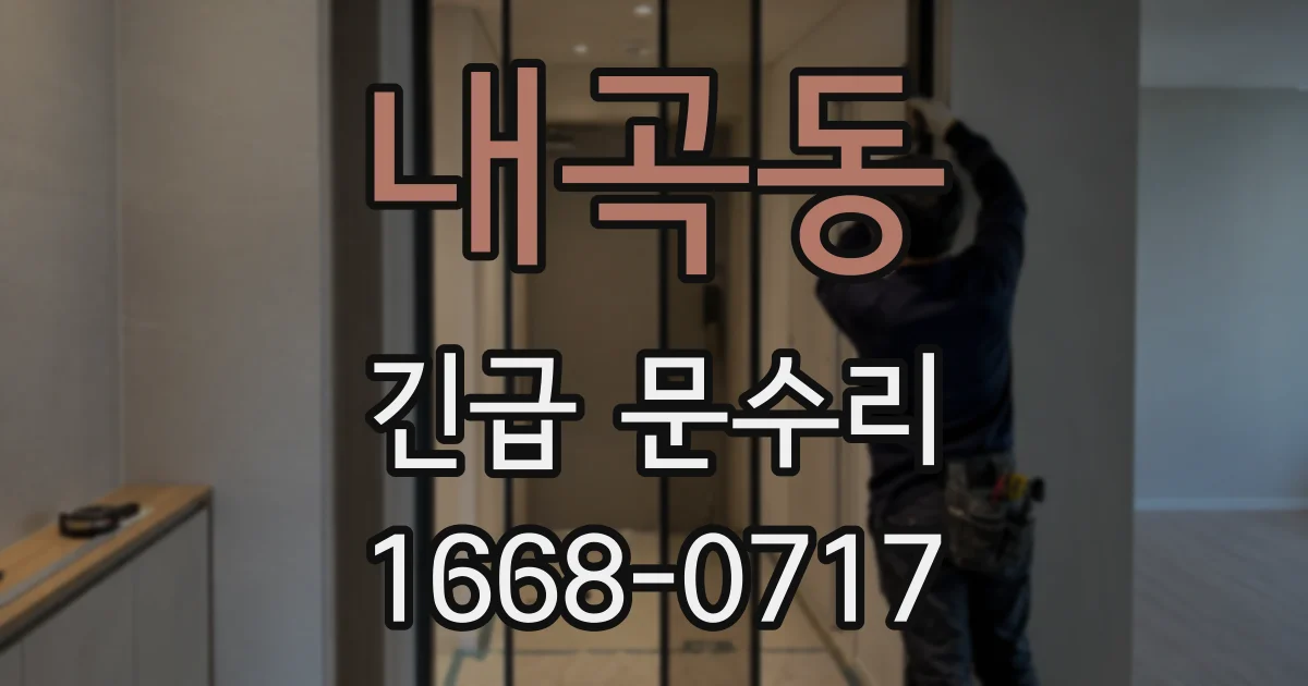 내곡동 긴급 문수리