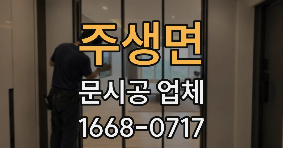 주생면 문시공 업체