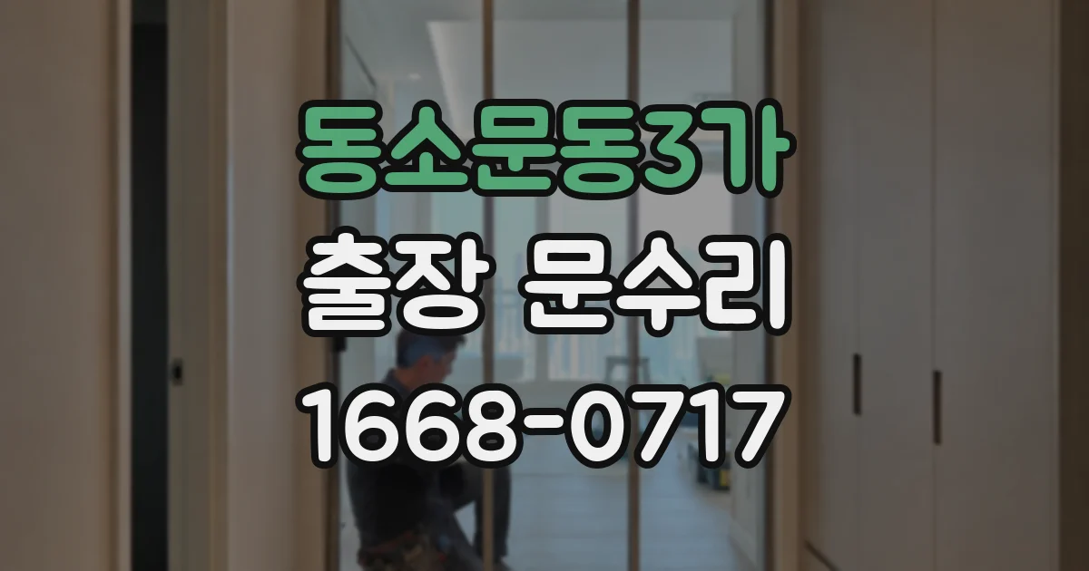 동소문동3가 출장 문수리