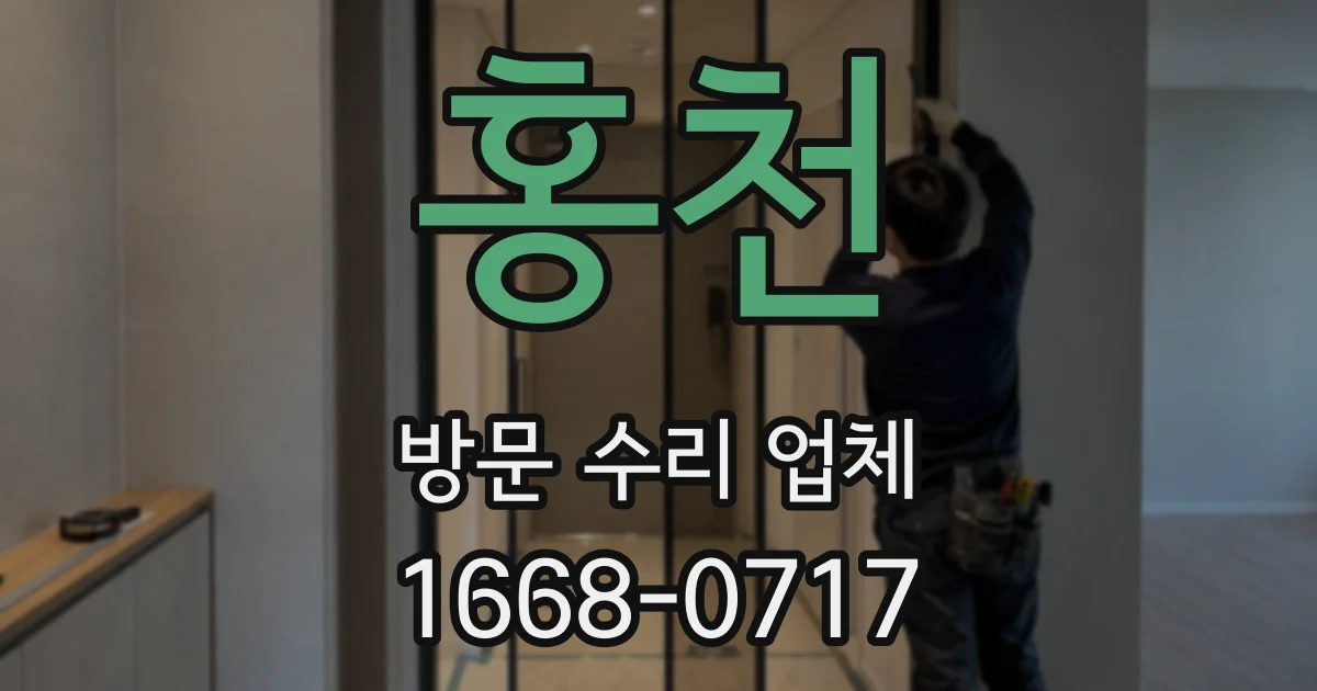 홍천 방문 수리 업체