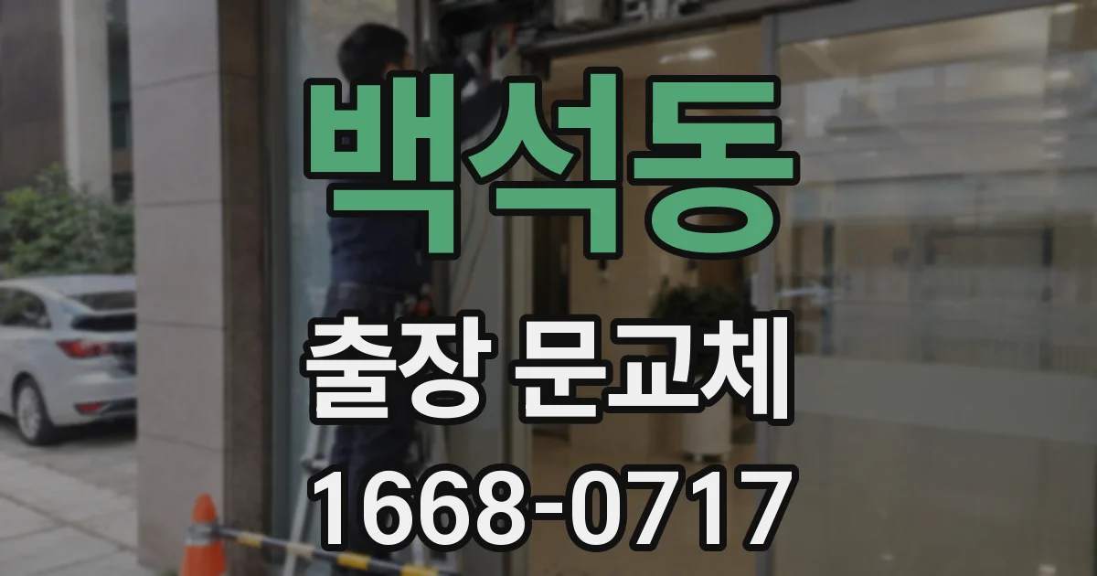 백석동 출장 문교체