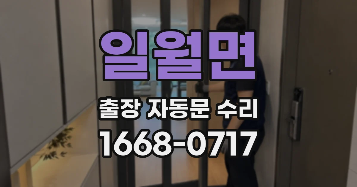 일월면 출장 자동문 수리