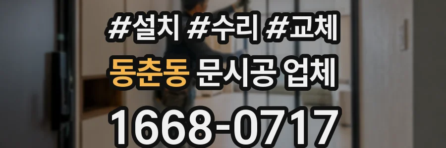 동춘동 문시공 업체