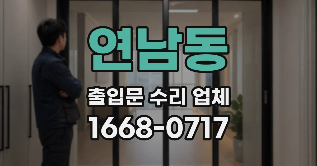 연남동 출입문 수리 업체