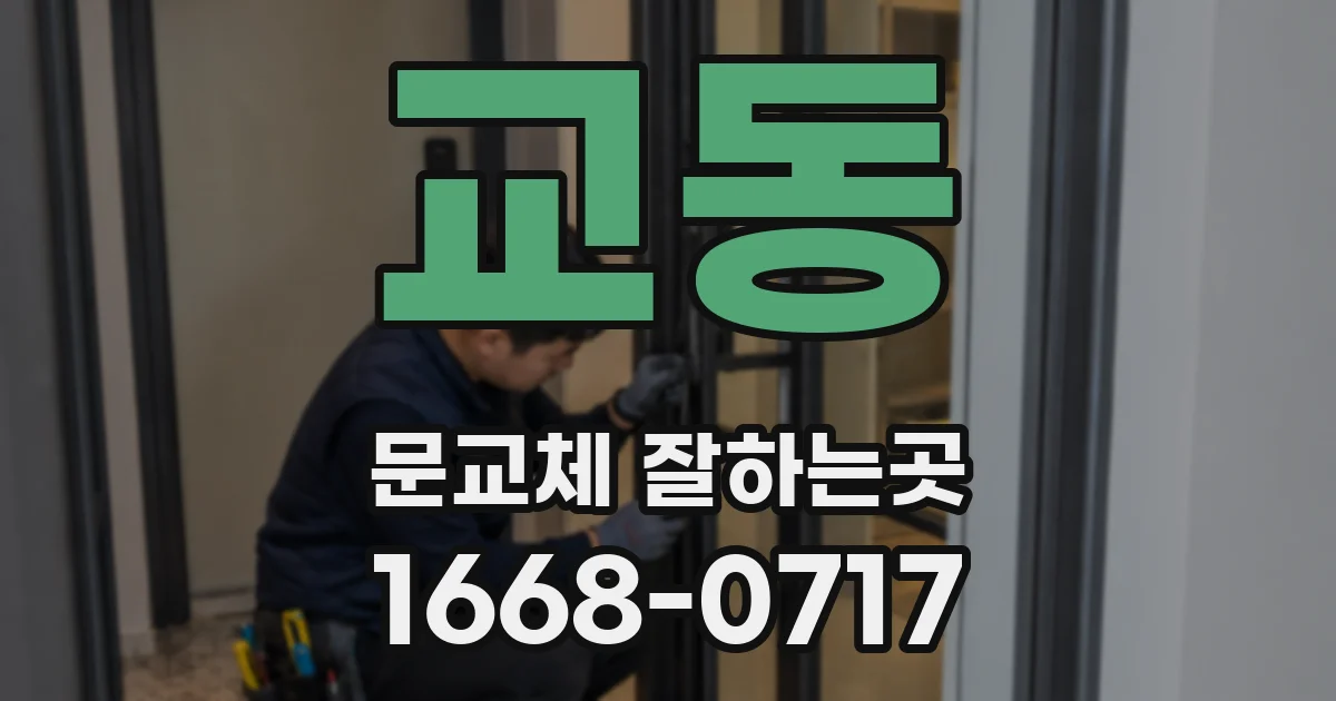교동 문교체 잘하는곳