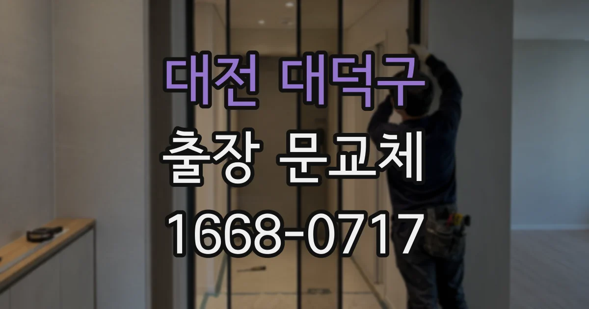 대전 대덕구 출장 문교체