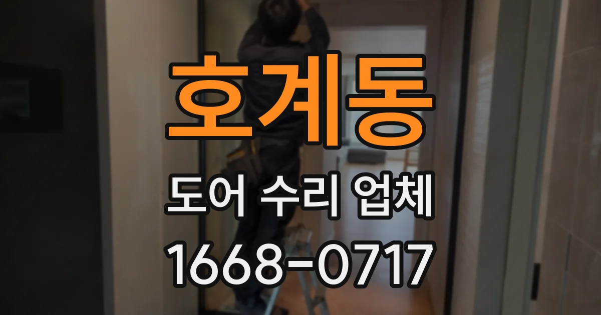 호계동 도어 수리 업체