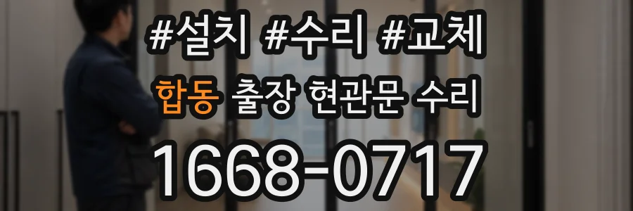 합동 출장 현관문 수리