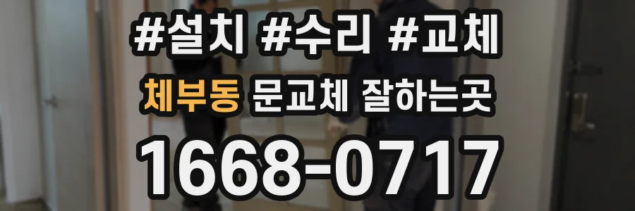체부동 문교체 잘하는곳