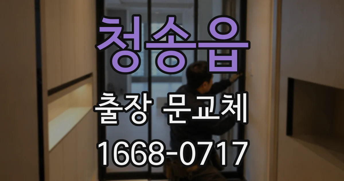 청송읍 출장 문교체