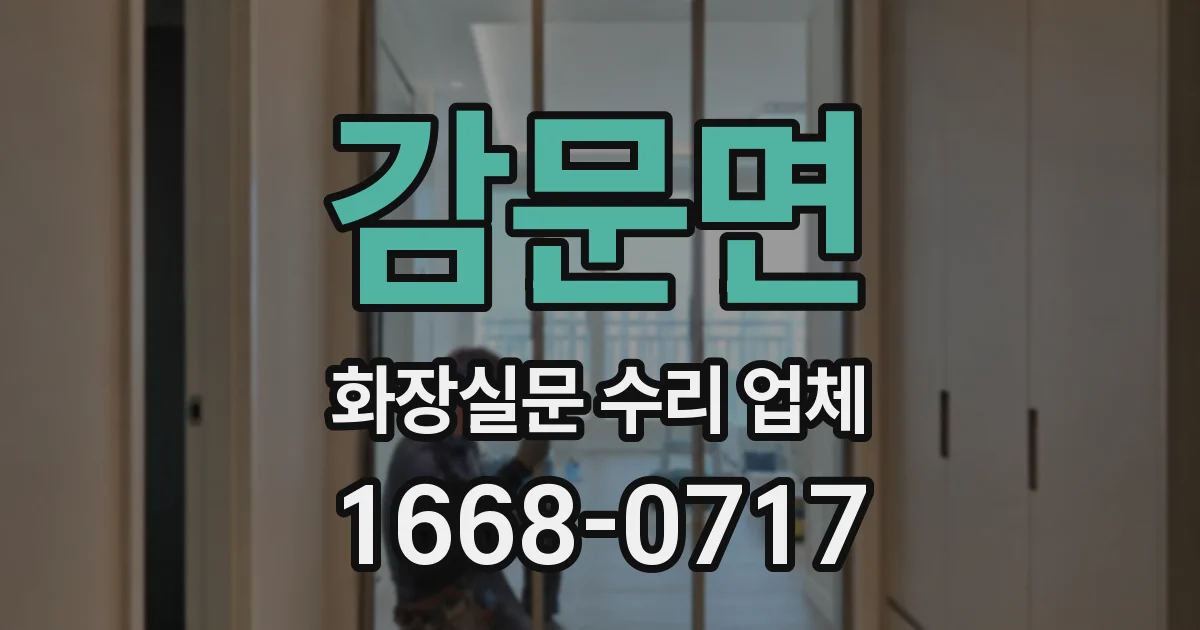 감문면 화장실문 수리 업체