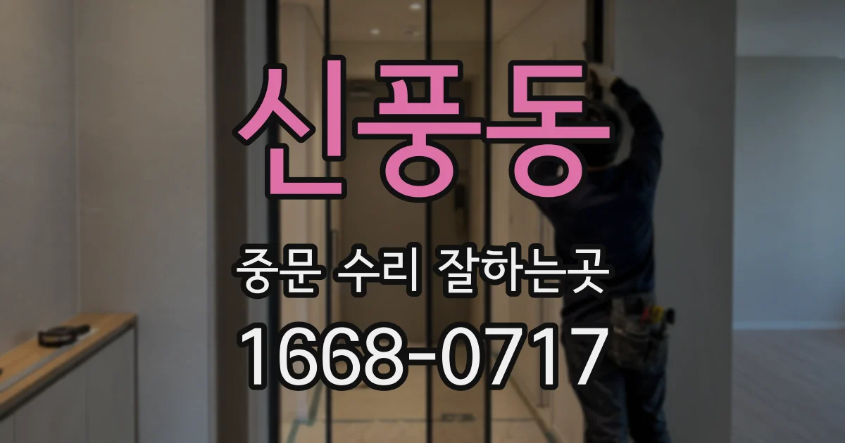 신풍동 중문 수리 잘하는곳