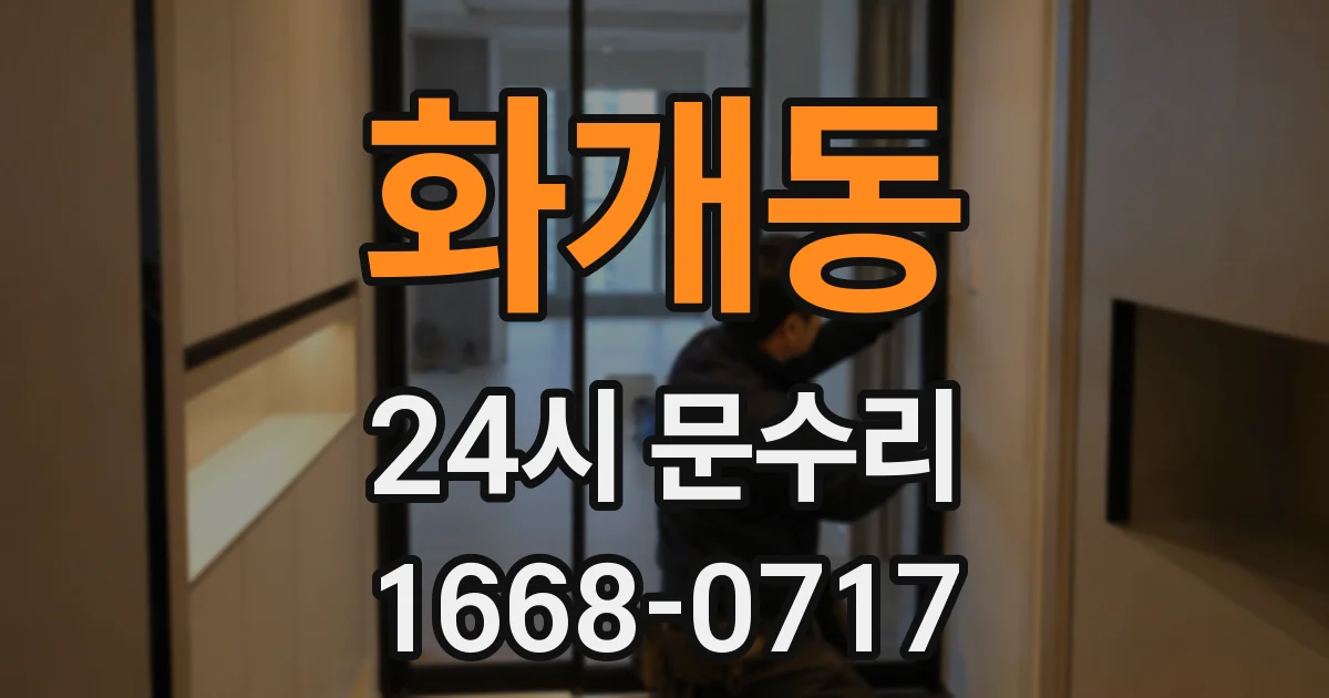 화개동 24시 문수리