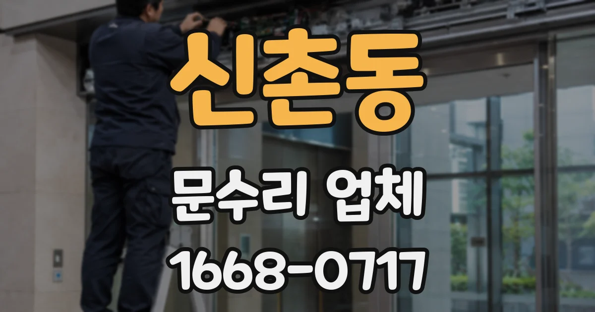 신촌동 문수리 업체