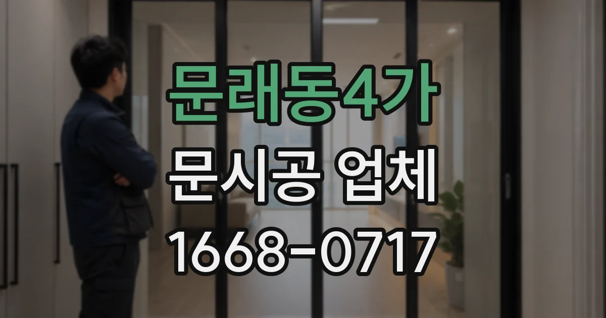 문래동4가 문시공 업체