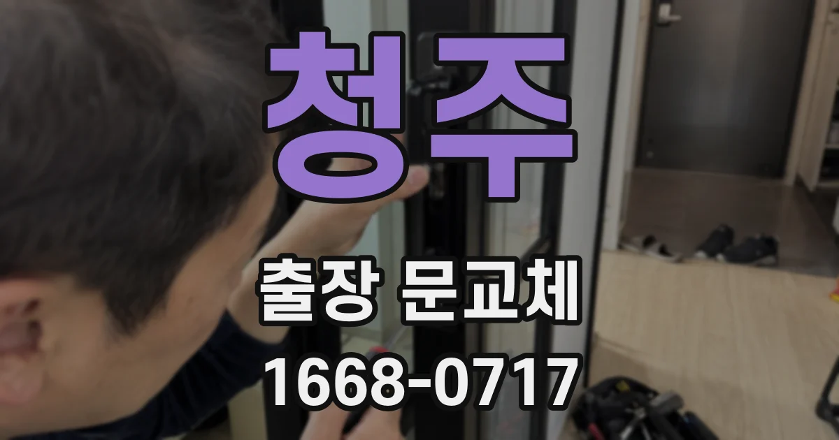 청주 출장 문교체