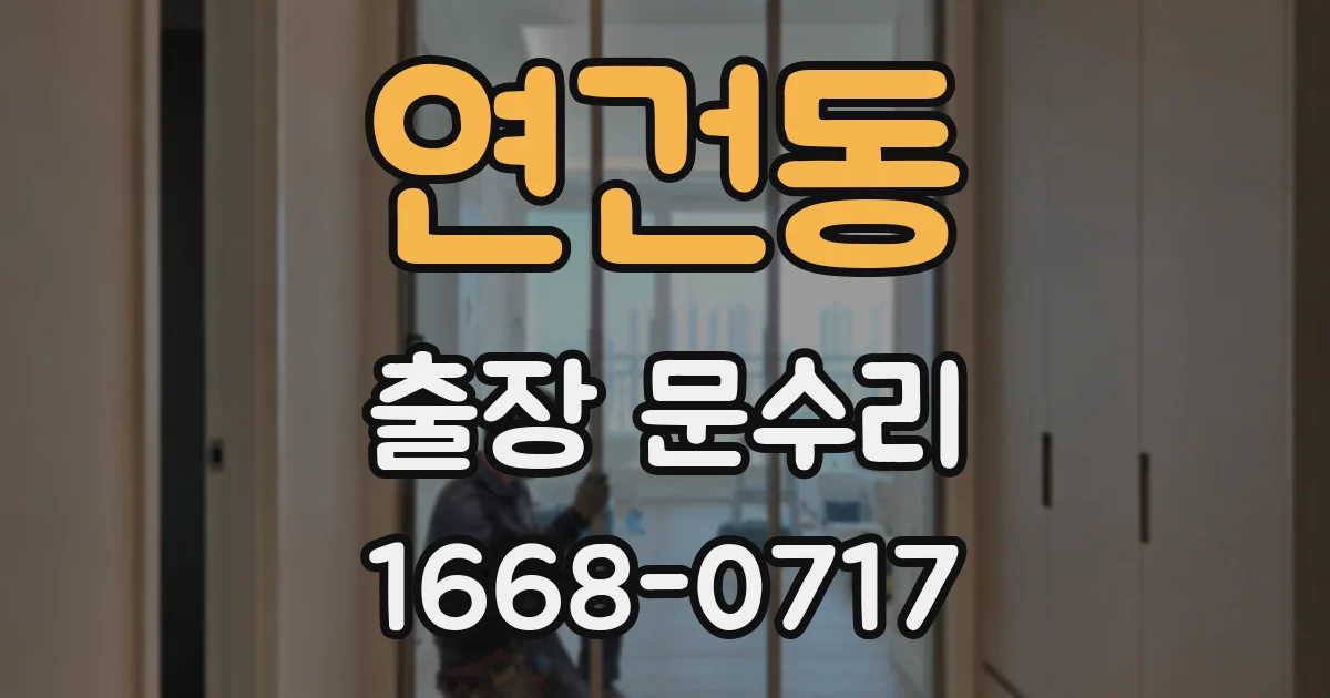 연건동 출장 문수리