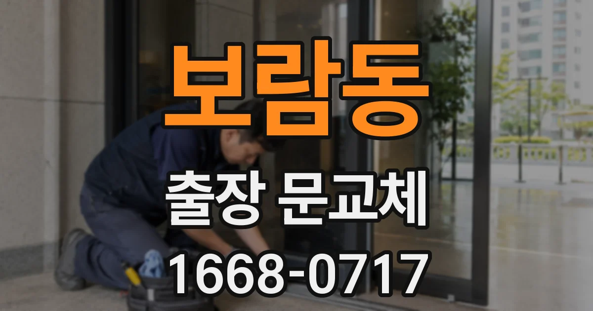 보람동 출장 문교체