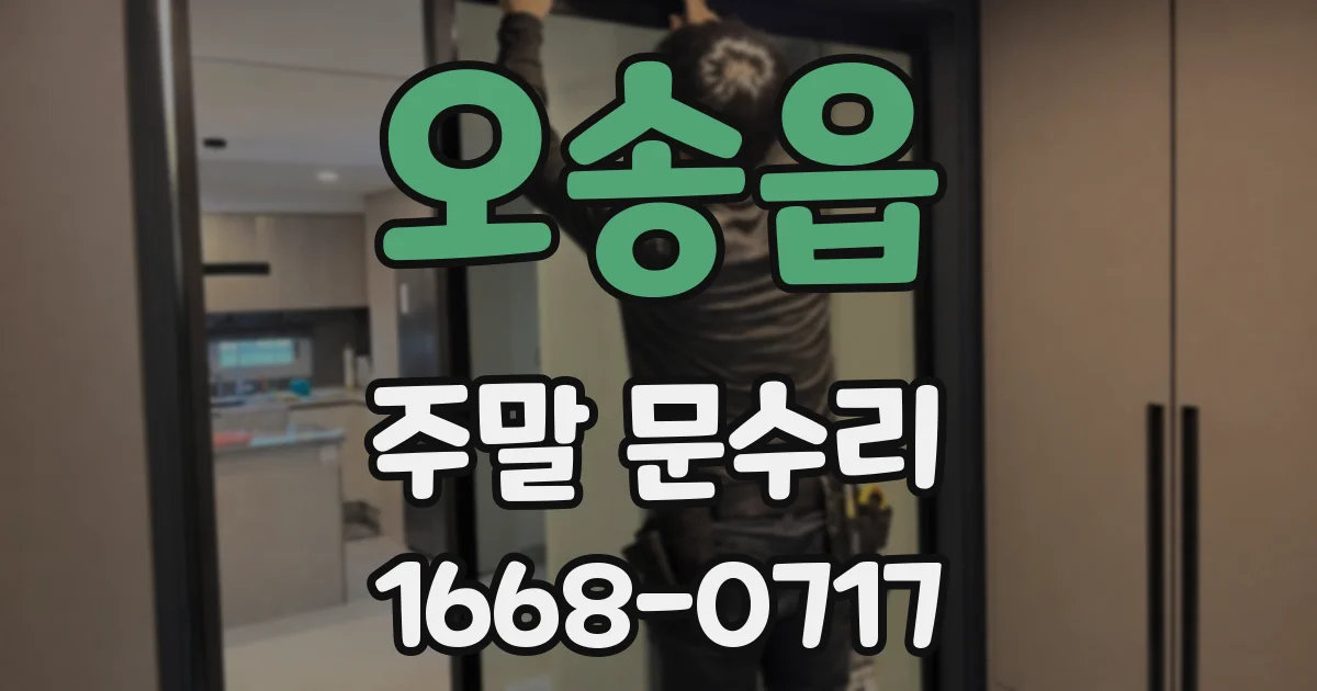 오송읍 주말 문수리