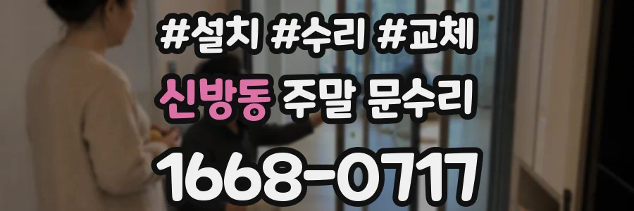 신방동 주말 문수리
