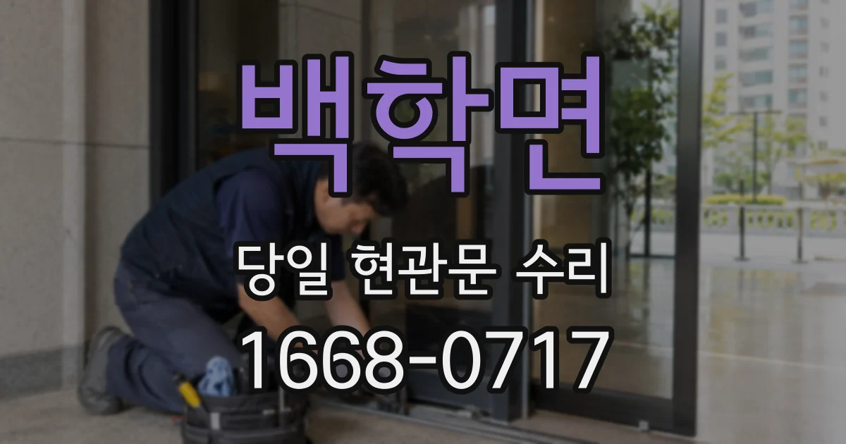 백학면 당일 현관문 수리