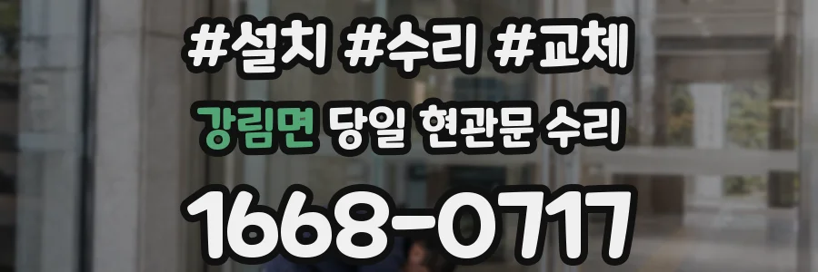 강림면 당일 현관문 수리