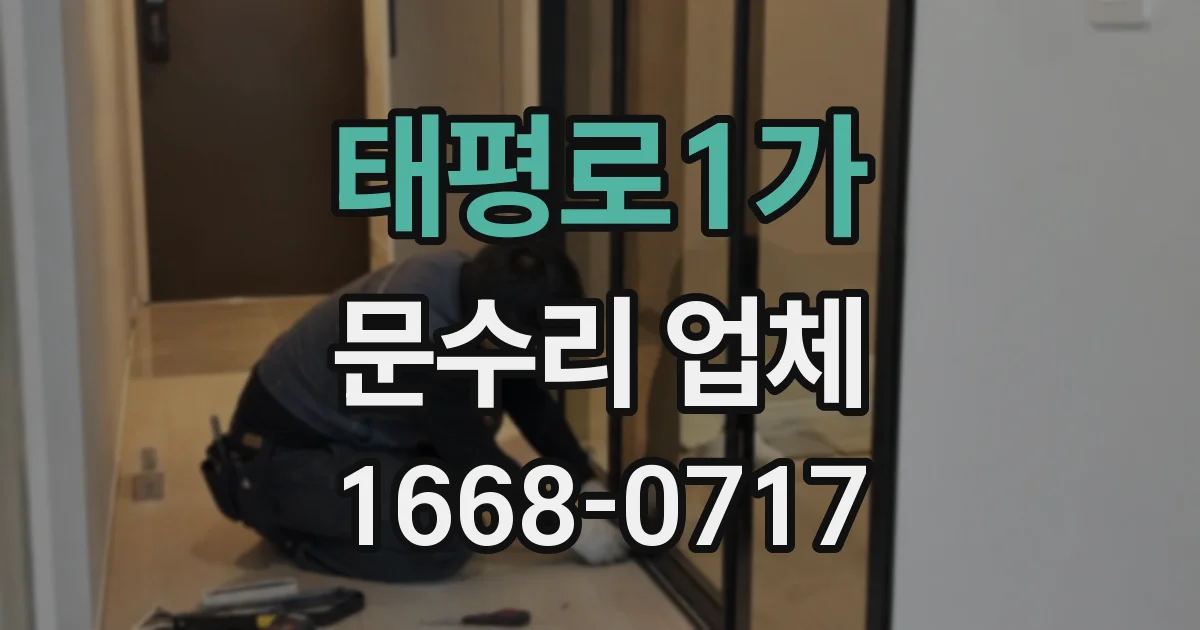 태평로1가 문수리 업체
