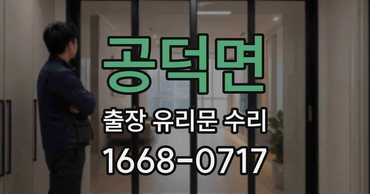 공덕면 출장 유리문 수리